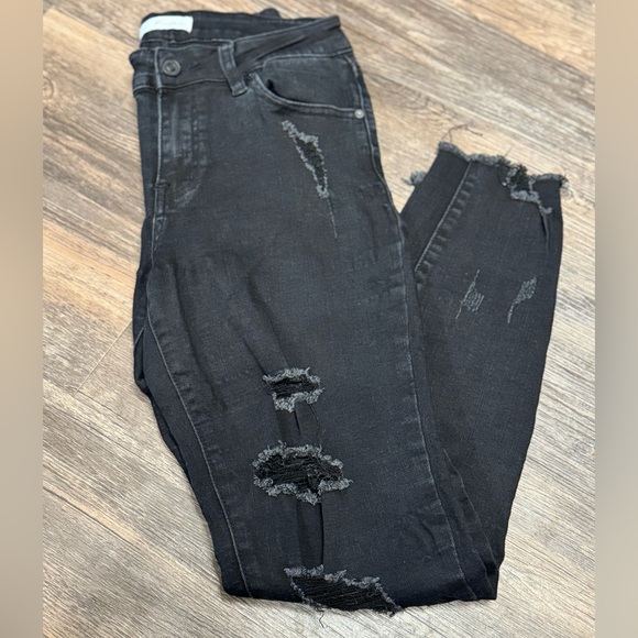 KanCan cropped destroyed jeans size 27 - Picture 2 of 2